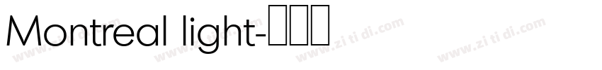 Montreal light字体转换